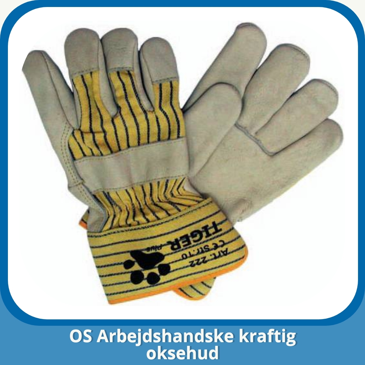 Anmeldelse af OS Arbejdshandske kraftig oksehud