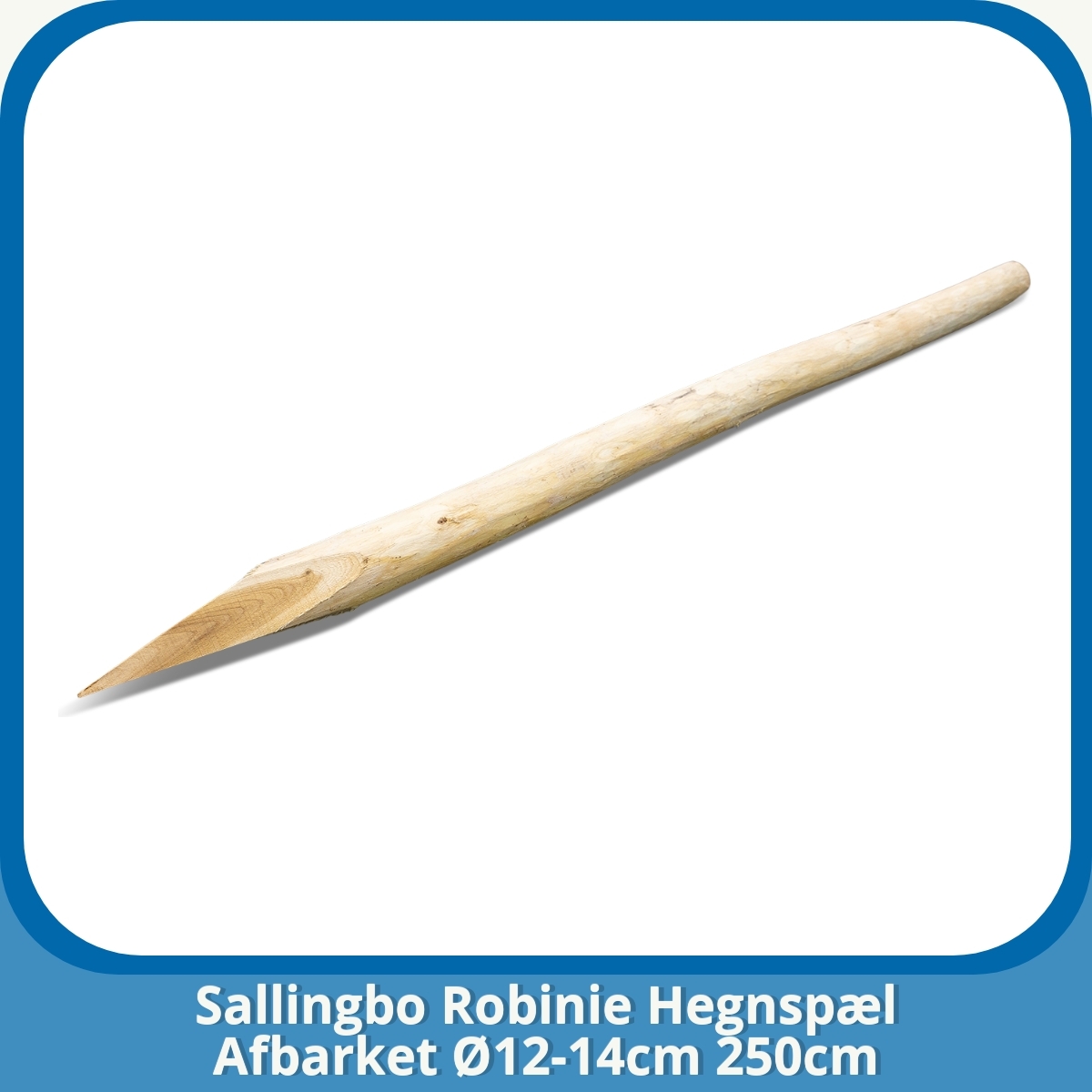 Anmeldelse af Sallingbo Robinie Hegnspæl Afbarket Ø12-14cm 250cm
