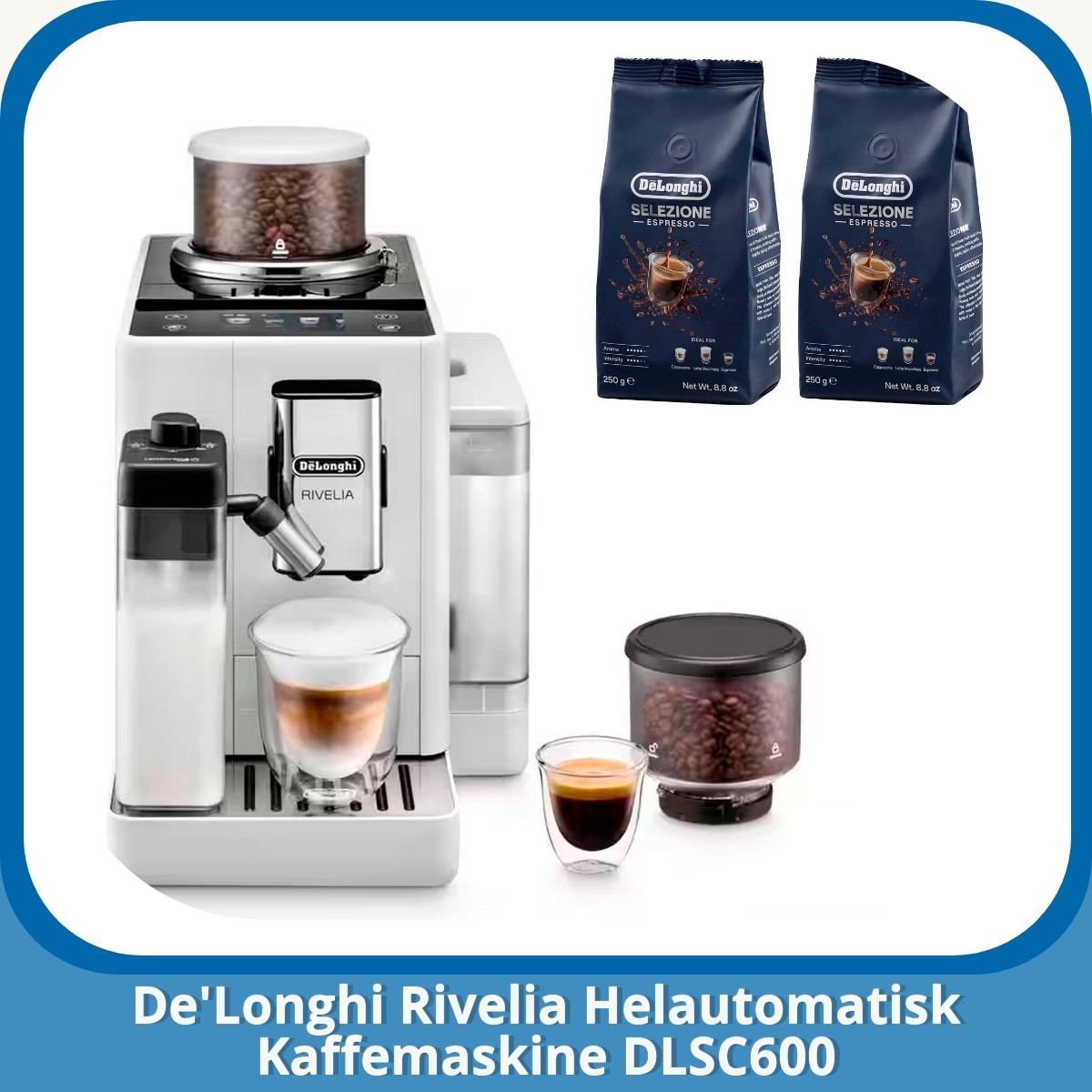 Anmeldelse af De'Longhi Rivelia Helautomatisk Kaffemaskine DLSC600