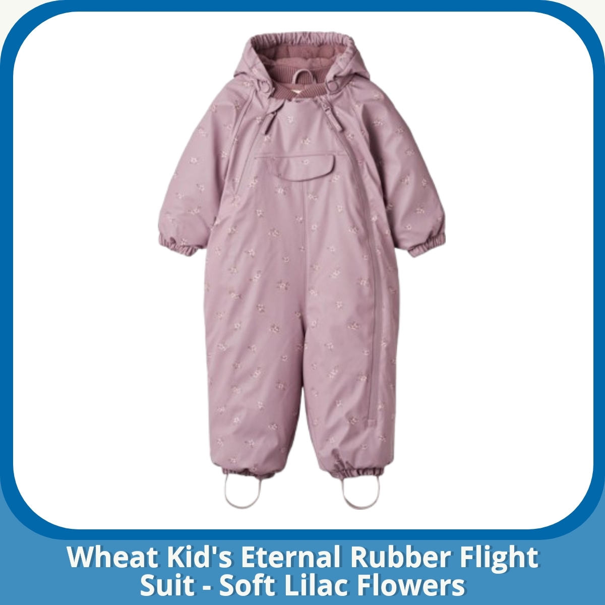 Anmeldelse af Wheat Kid's Eternal Rubber Flight Suit - Soft Lilac Flowers