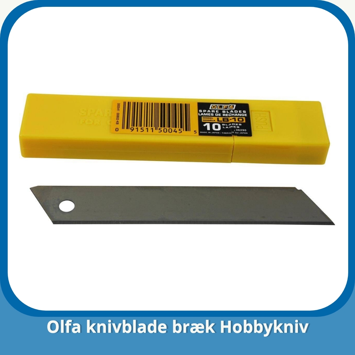 Anmeldelse af Olfa knivblade bræk Hobbykniv