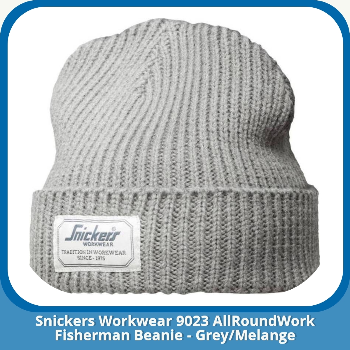 Anmeldelse af Snickers Workwear 9023 AllRoundWork Fisherman Beanie - Grey/Melange