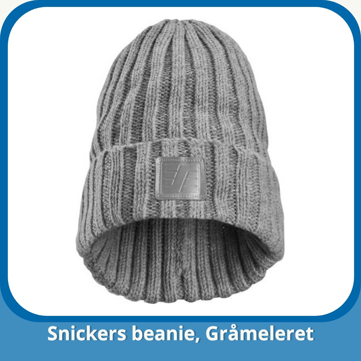 Anmeldelse af Snickers beanie, Gråmeleret