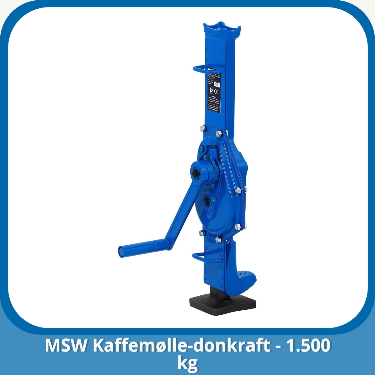 Anmeldelse af MSW Kaffemølle-donkraft - 1.500 kg