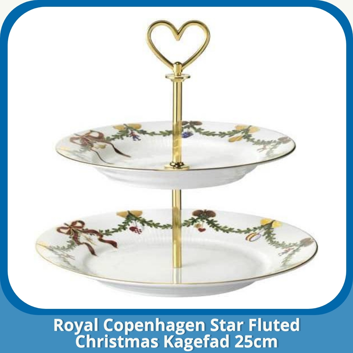 Anmeldelse af Royal Copenhagen Star Fluted Christmas Kagefad 25cm