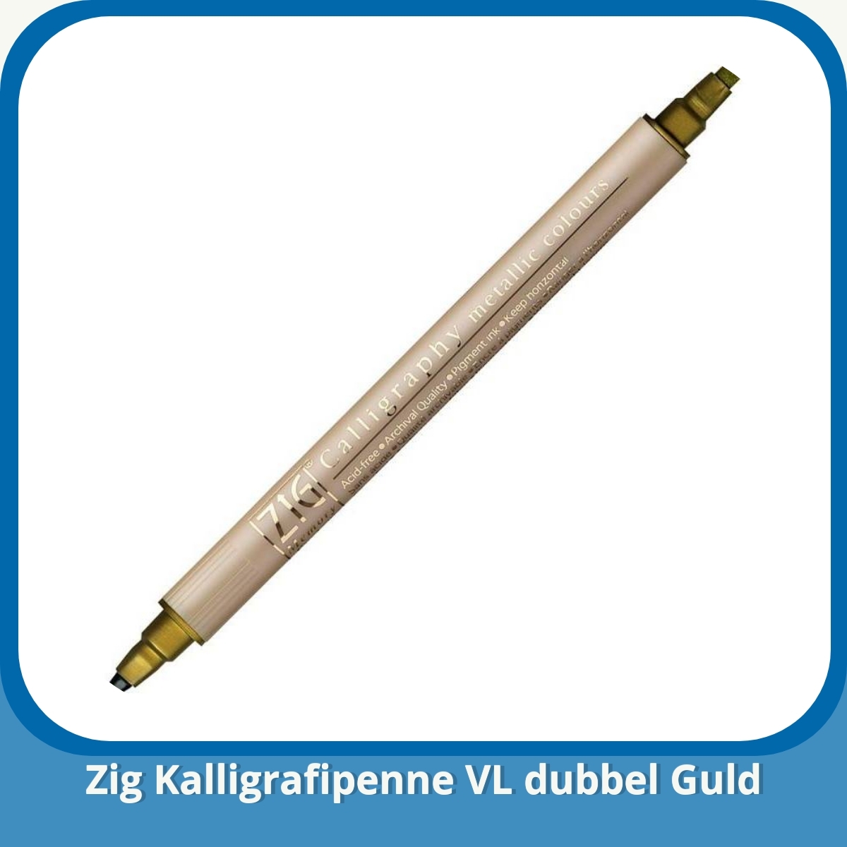 Anmeldelse af Zig Kalligrafipenne VL dubbel Guld