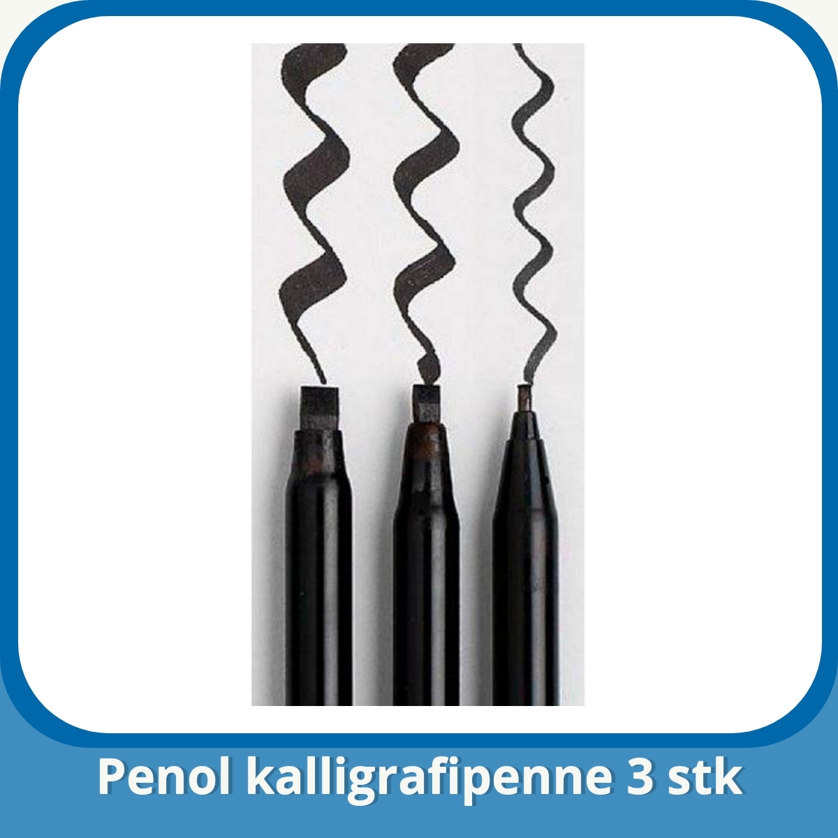 Anmeldelse af Penol kalligrafipenne 3 stk
