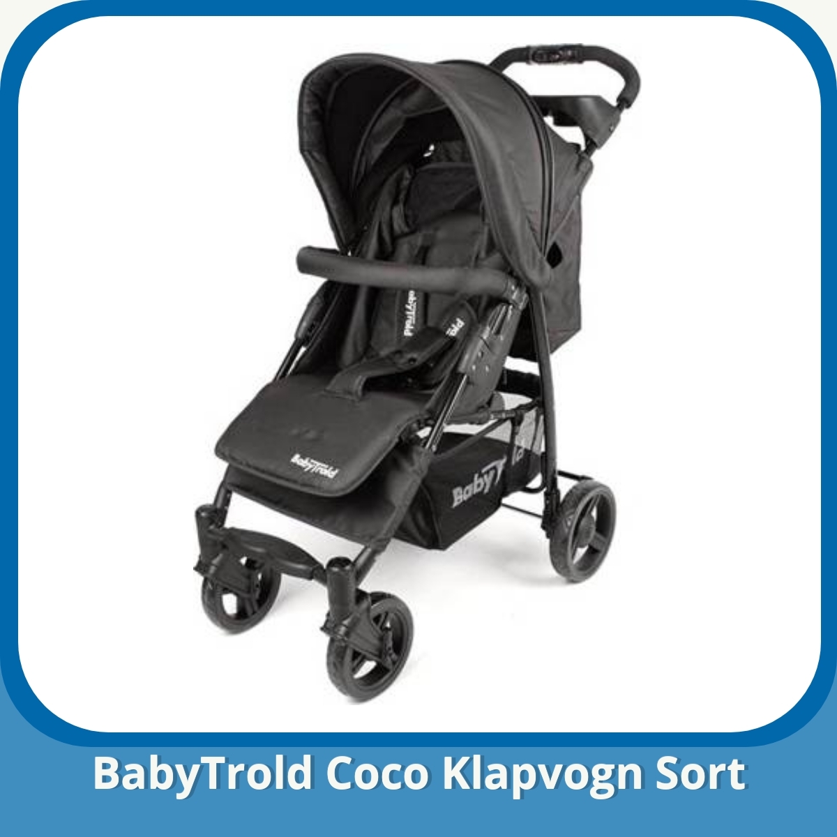 Anmeldelse af BabyTrold Coco Klapvogn Sort