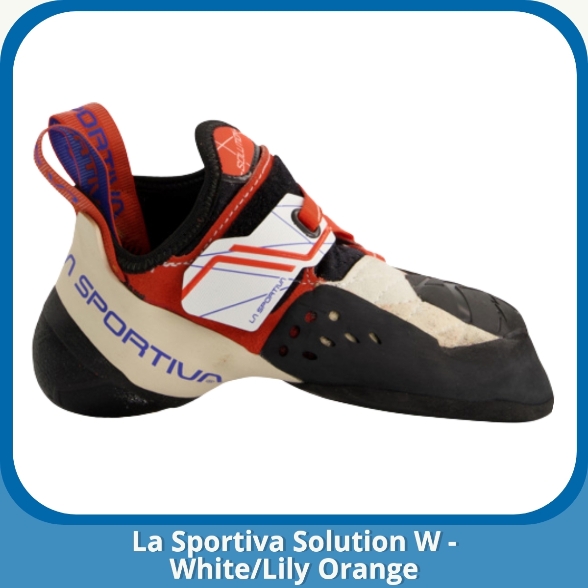 Anmeldelse af La Sportiva Solution W - White/Lily Orange