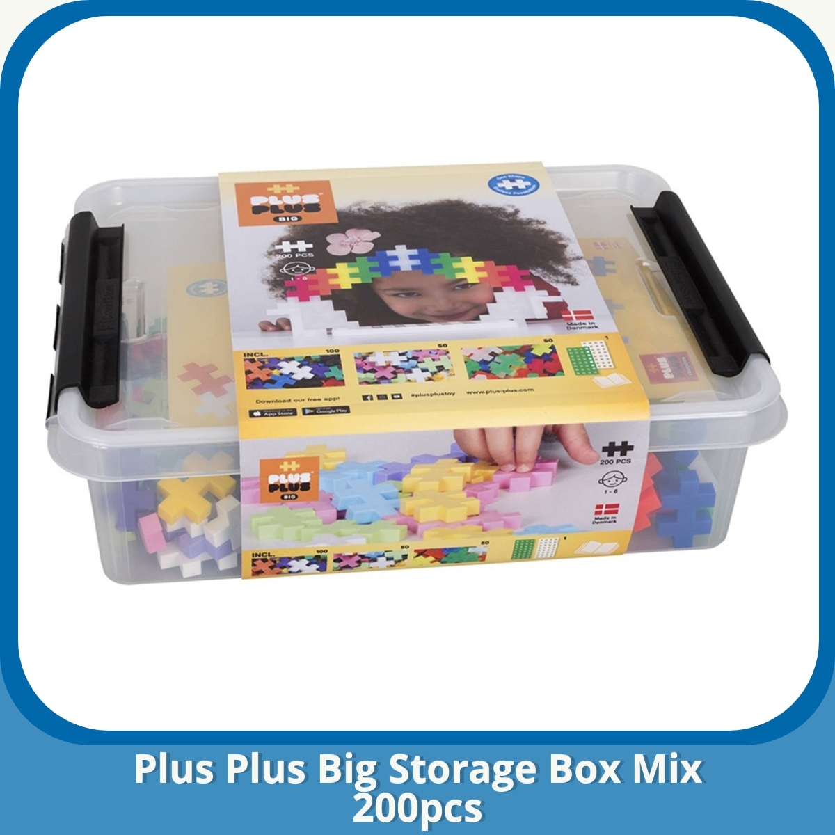 Anmeldelse af Plus Plus Big Storage Box Mix 200pcs