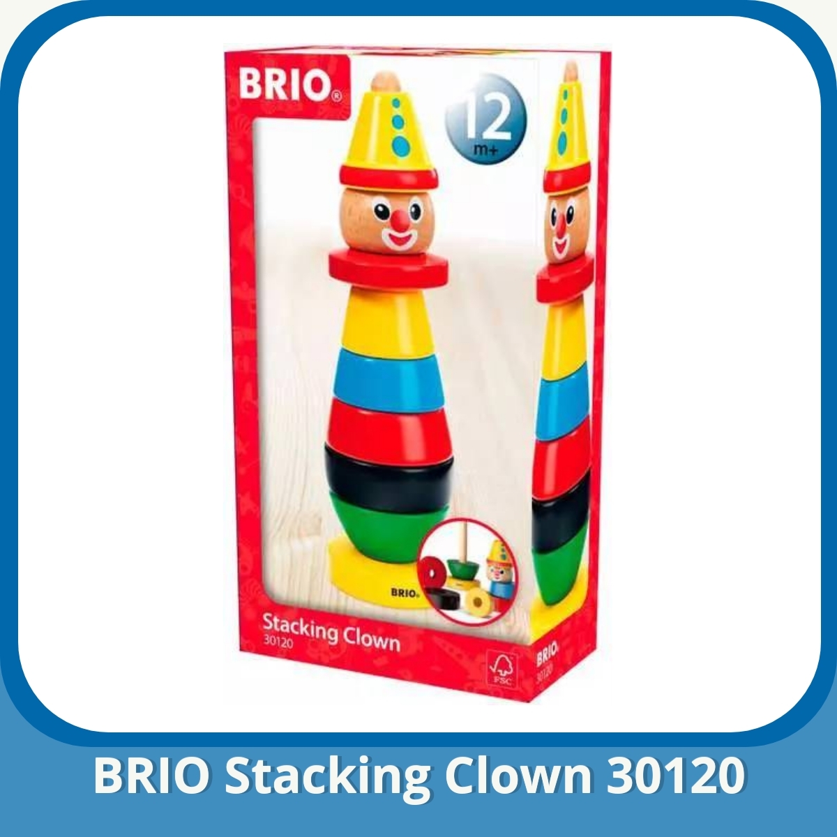 Anmeldelse af BRIO Stacking Clown 30120