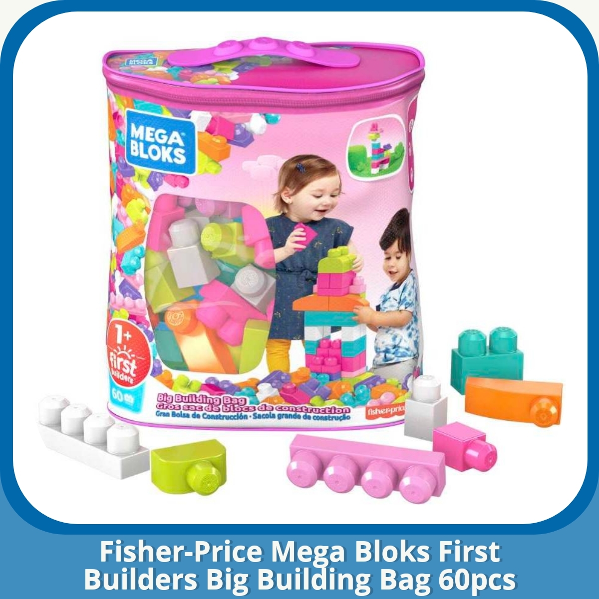 Anmeldelse af Fisher-Price Mega Bloks First Builders Big Building Bag 60pcs