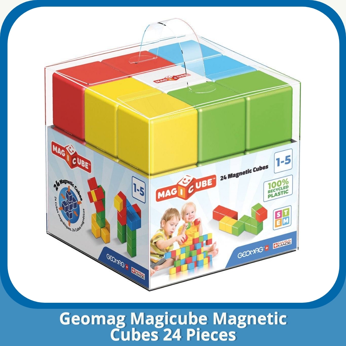 Anmeldelse af Geomag Magicube Magnetic Cubes 24 Pieces