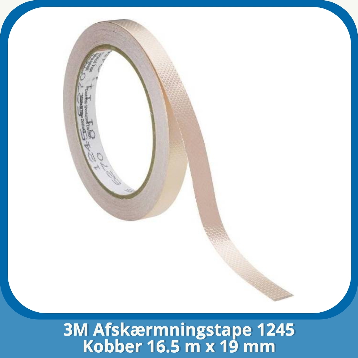 Anmeldelse af 3M Afskærmningstape 1245 Kobber 16.5 m x 19 mm