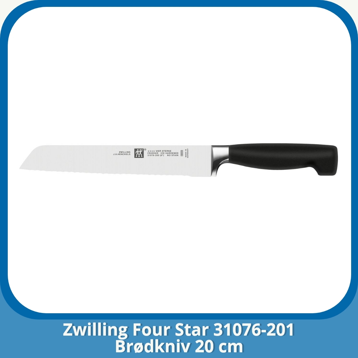 Anmeldelse af Zwilling Four Star 31076-201 Brødkniv 20 cm