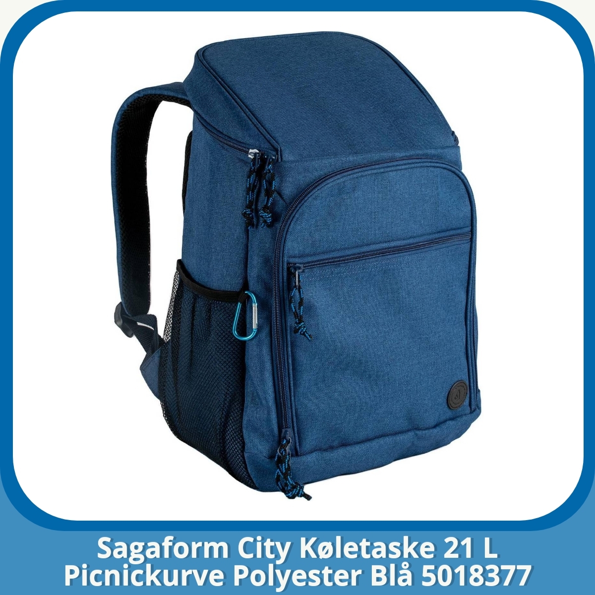 Anmeldelse af Sagaform City Køletaske 21 L Picnickurve Polyester Blå 5018377