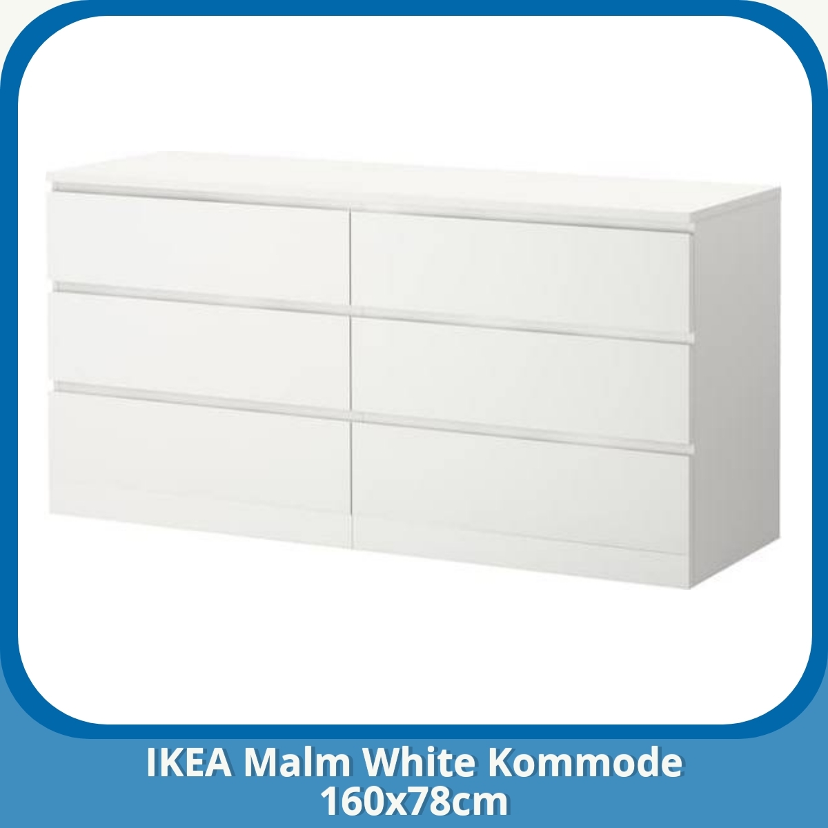 Anmeldelse af IKEA Malm White Kommode 160x78cm