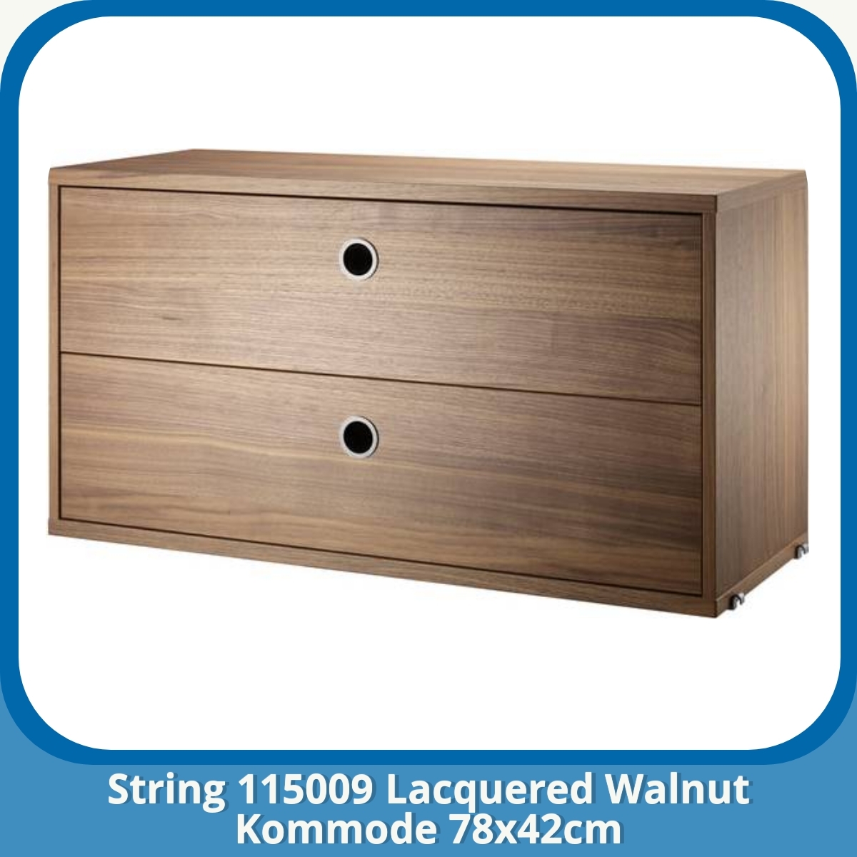 Anmeldelse af String 115009 Lacquered Walnut Kommode 78x42cm