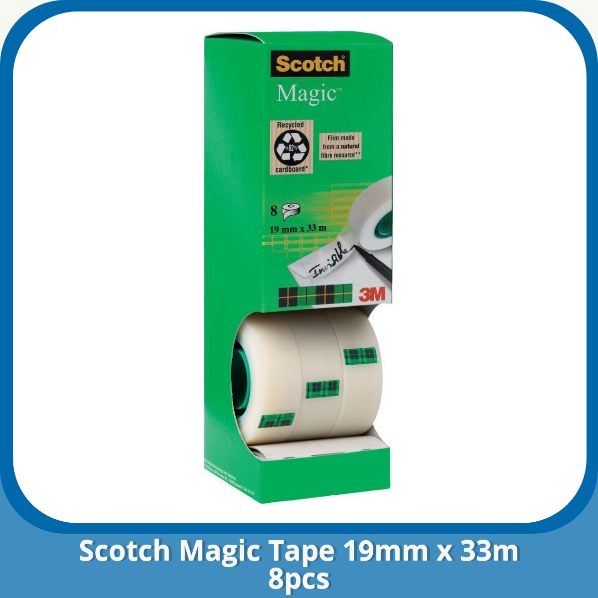 Anmeldelse af Scotch Magic Tape 19mm x 33m 8pcs
