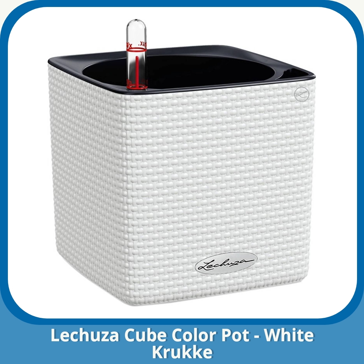 Anmeldelse af Lechuza Cube Color Pot - White Krukke