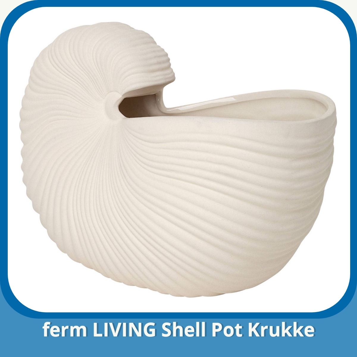 Anmeldelse af ferm LIVING Shell Pot Krukke