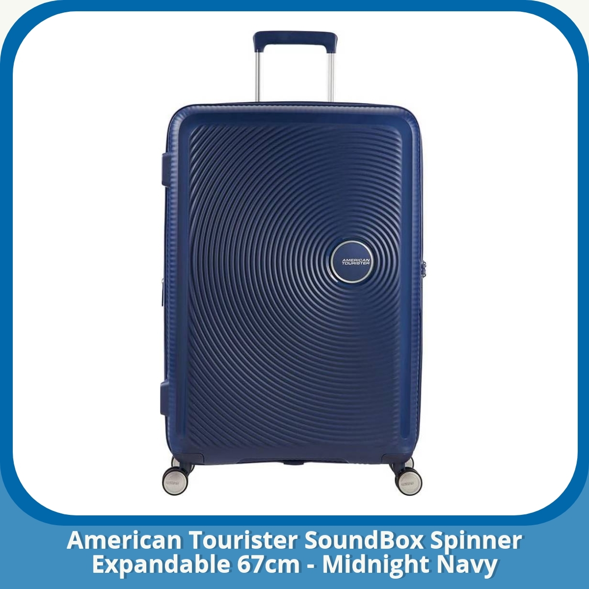 Anmeldelse af American Tourister SoundBox Spinner Expandable 67cm - Midnight Navy
