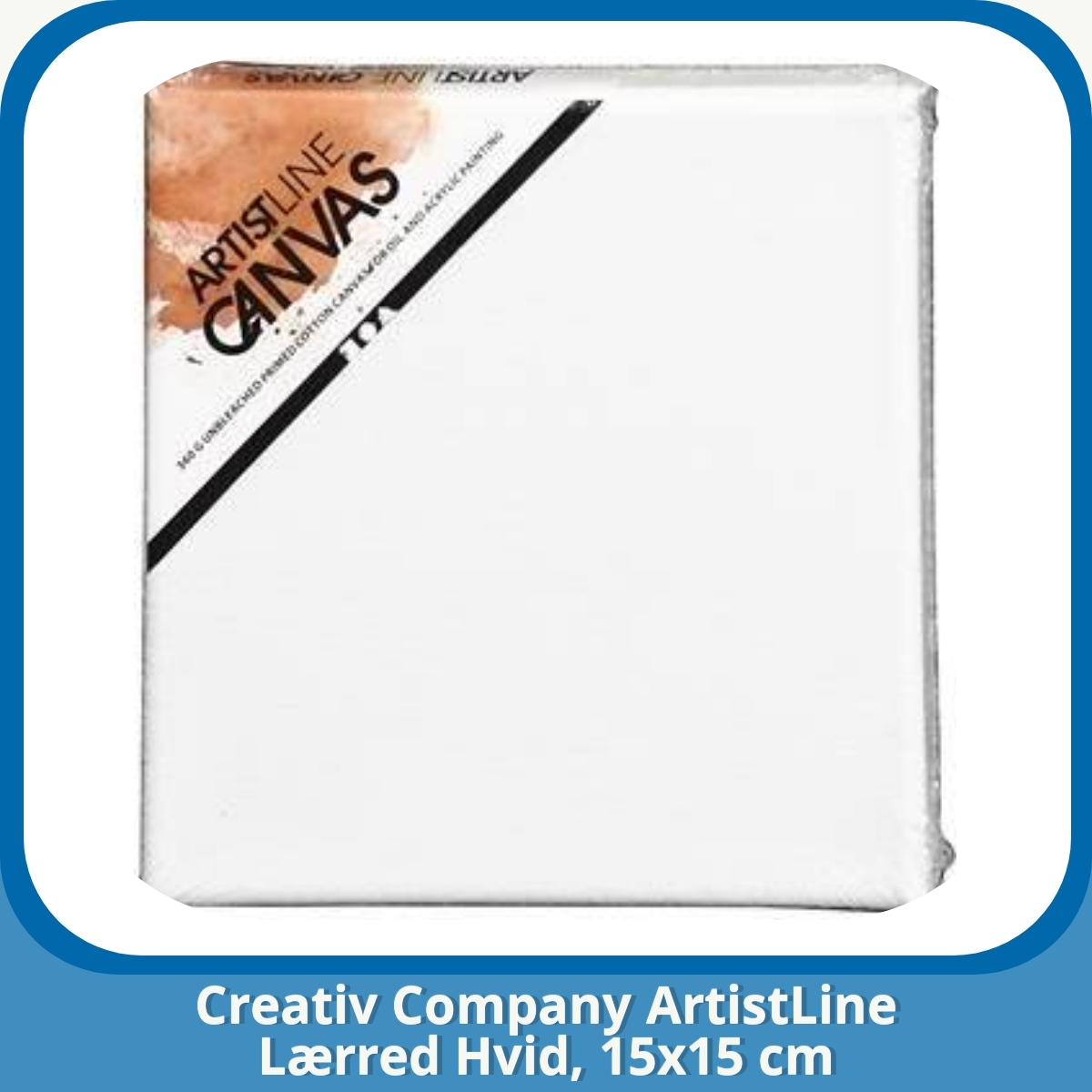 Anmeldelse af Creativ Company ArtistLine Lærred Hvid, 15x15 cm