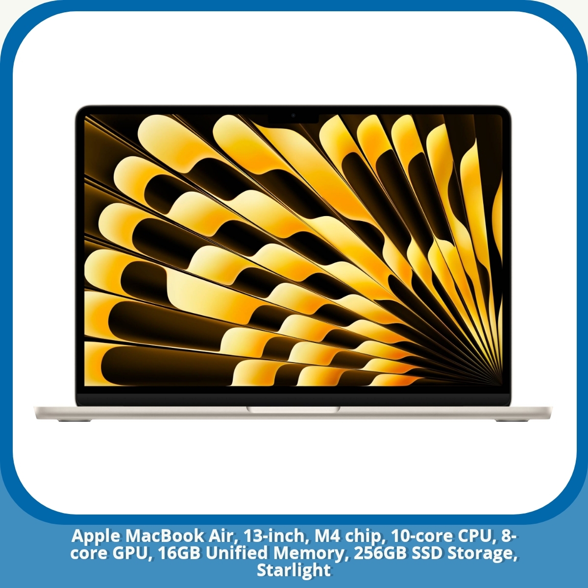 Anmeldelse af Apple MacBook Air, 13-inch, M4 chip, 10-core CPU, 8-core GPU, 16GB Unified Memory, 256GB SSD Storage, Starlight