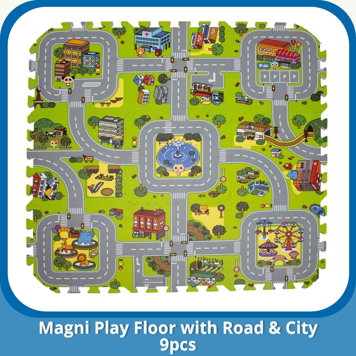 Anmeldelse af Magni Play Floor with Road & City 9pcs