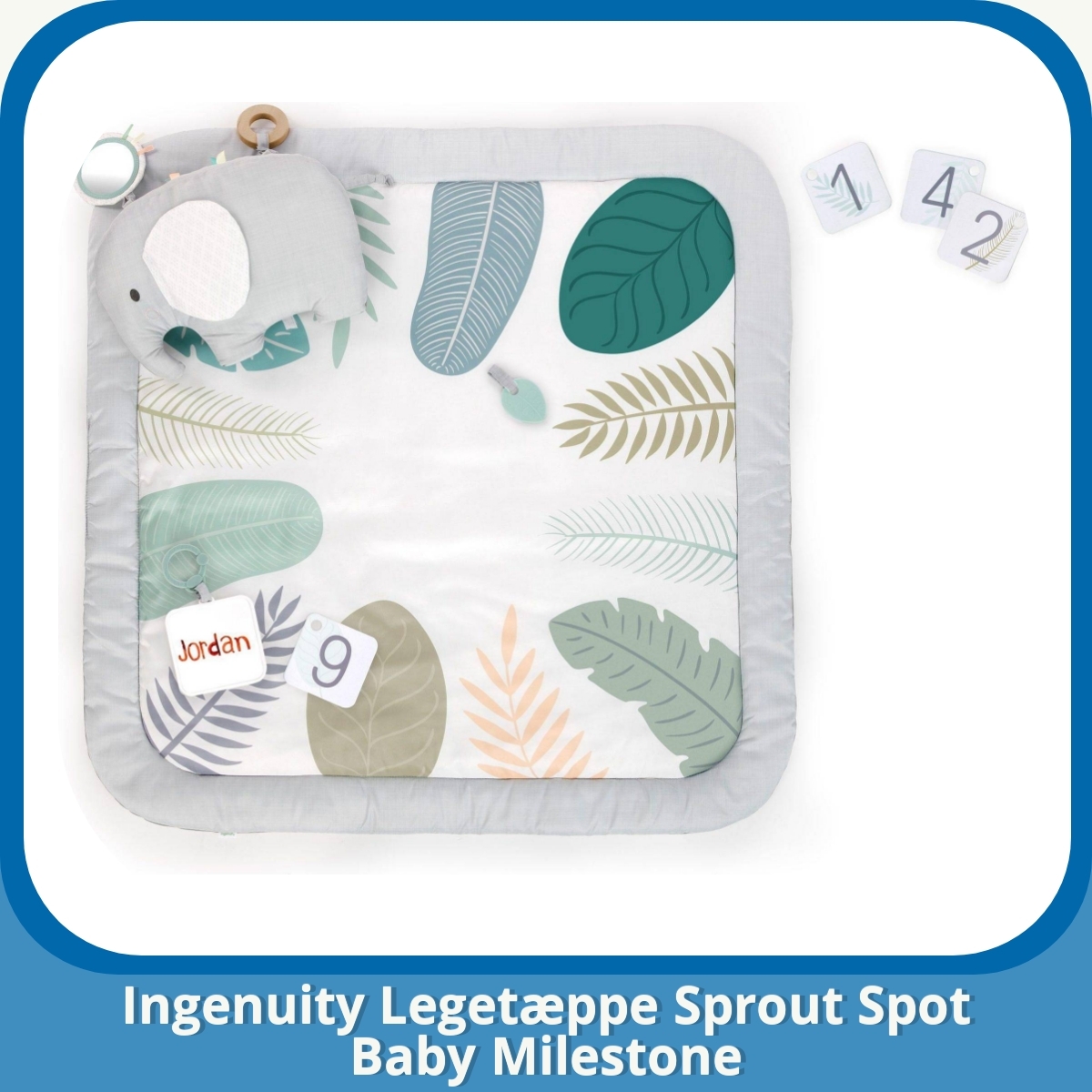 Anmeldelse af Ingenuity Legetæppe Sprout Spot Baby Milestone