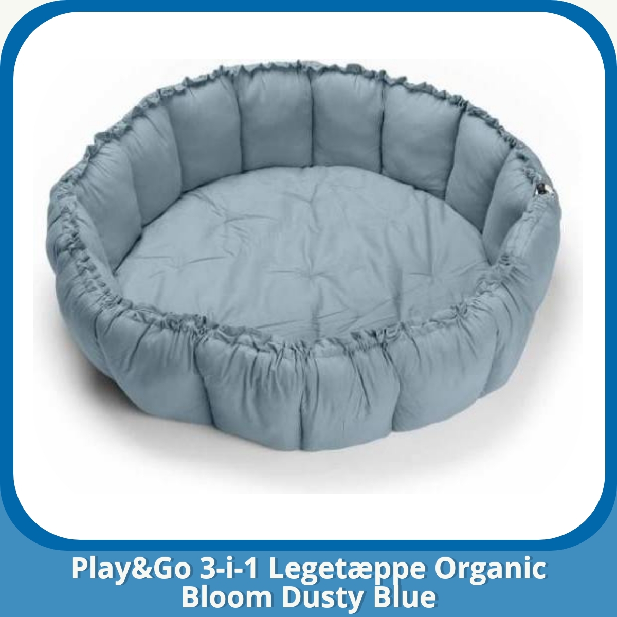 Anmeldelse af Play&Go 3-i-1 Legetæppe Organic Bloom Dusty Blue