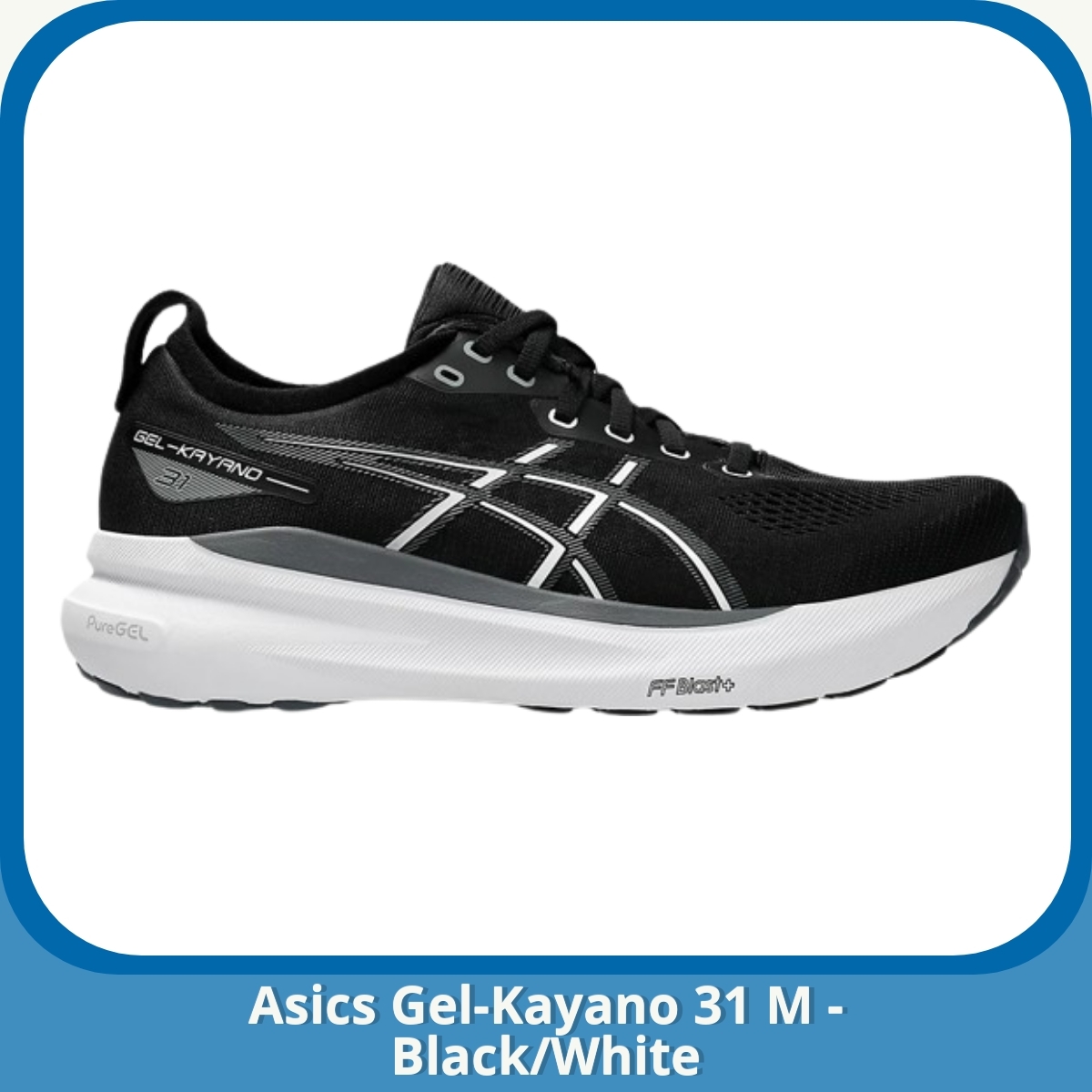 Anmeldelse af Asics Gel-Kayano 31 M - Black/White