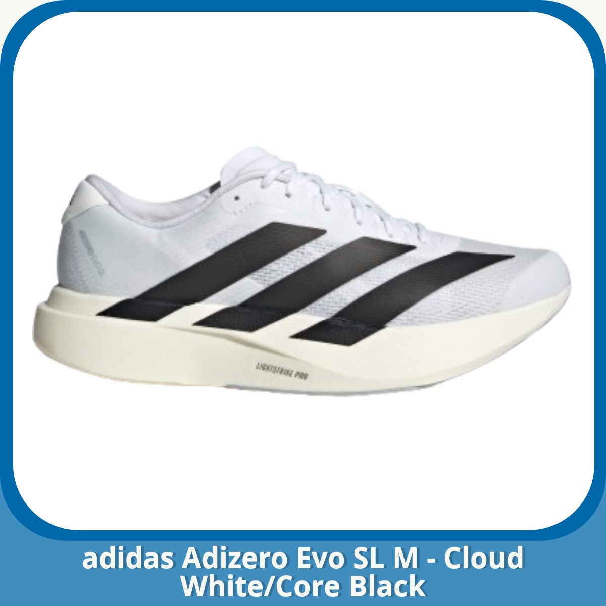 Anmeldelse af adidas Adizero Evo SL M - Cloud White/Core Black