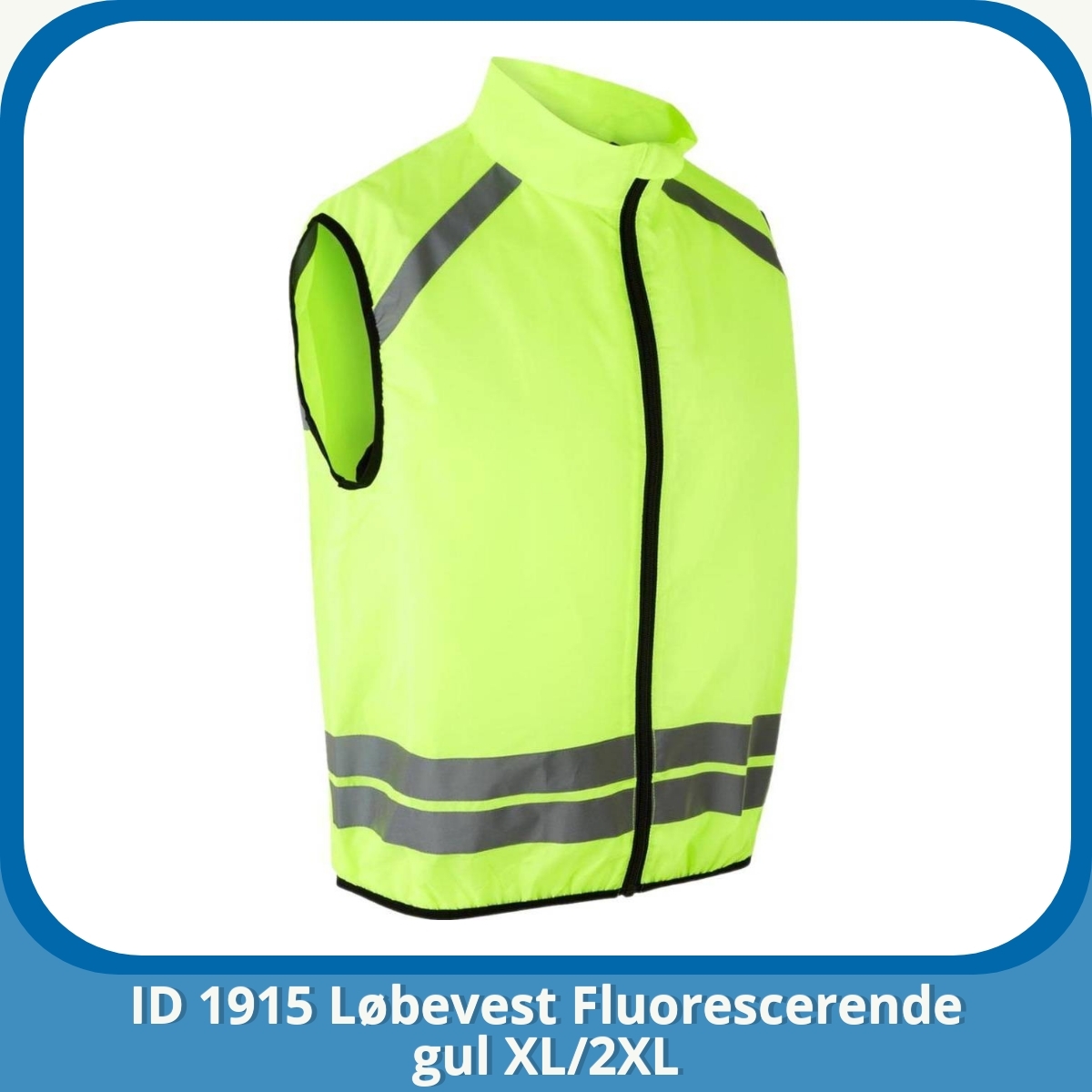 Anmeldelse af ID 1915 Løbevest Fluorescerende gul XL/2XL
