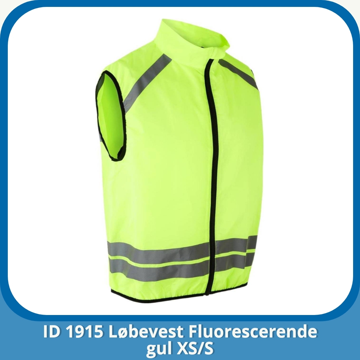 Anmeldelse af ID 1915 Løbevest Fluorescerende gul XS/S