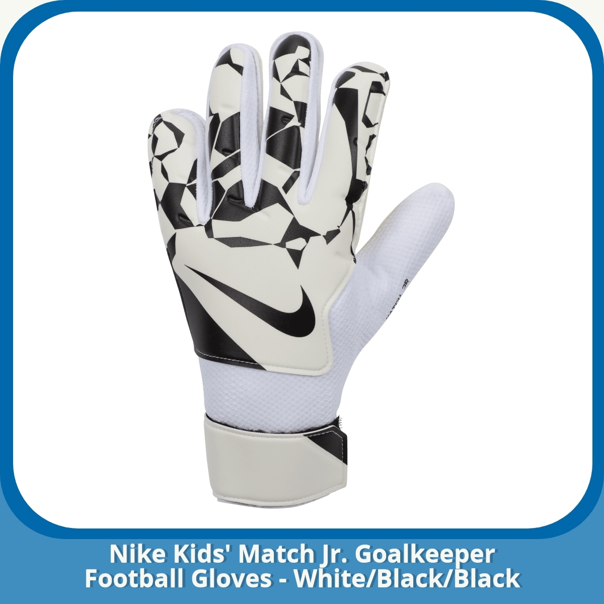Anmeldelse af Nike Kids' Match Jr. Goalkeeper Football Gloves - White/Black/Black