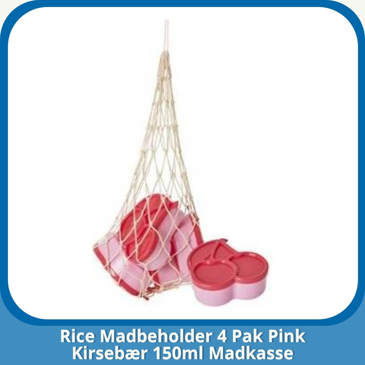Anmeldelse af Rice Madbeholder 4 Pak Pink Kirsebær 150ml Madkasse