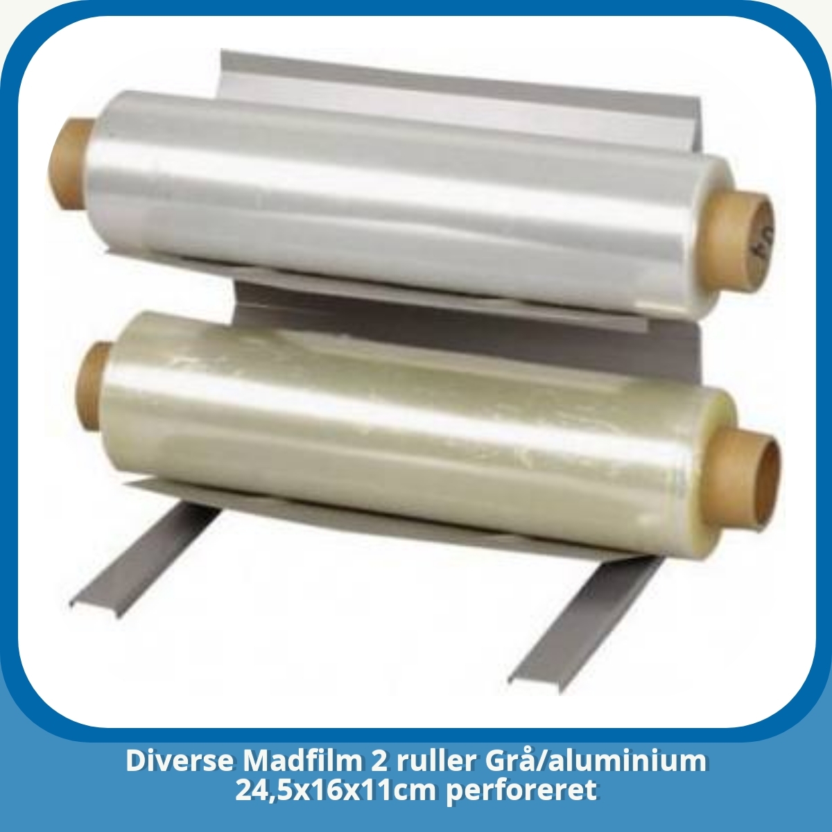 Anmeldelse af Diverse Madfilm 2 ruller Grå/aluminium 24,5x16x11cm perforeret
