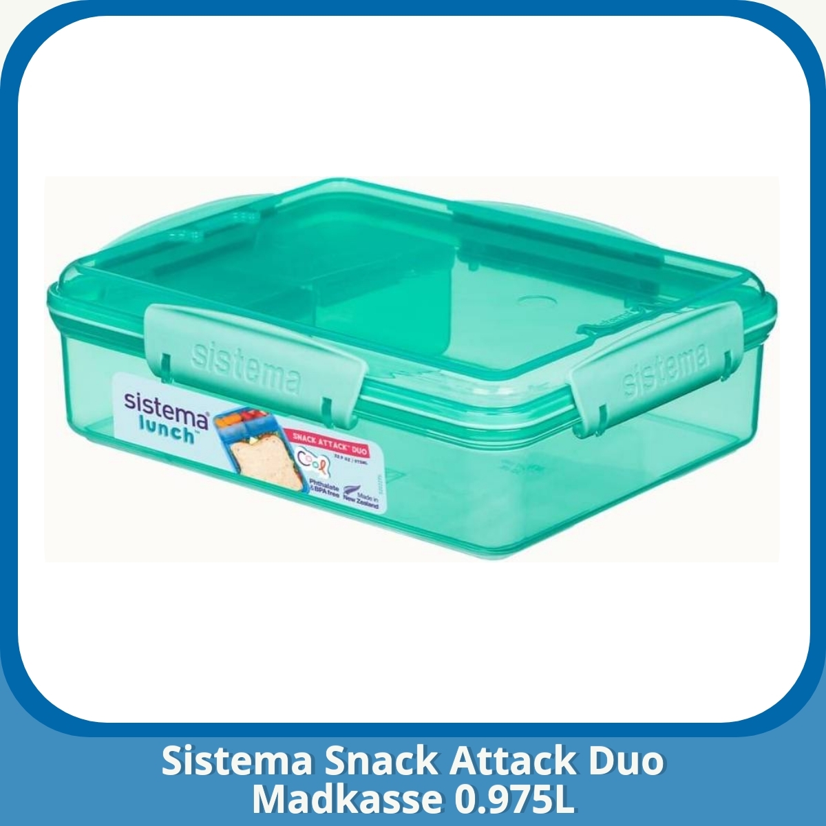 Anmeldelse af Sistema Snack Attack Duo Madkasse 0.975L