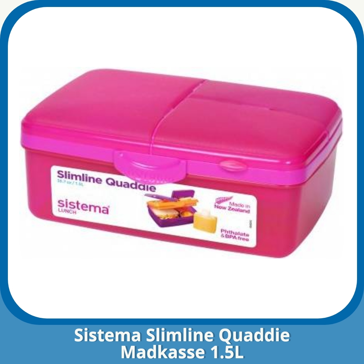 Anmeldelse af Sistema Slimline Quaddie Madkasse 1.5L