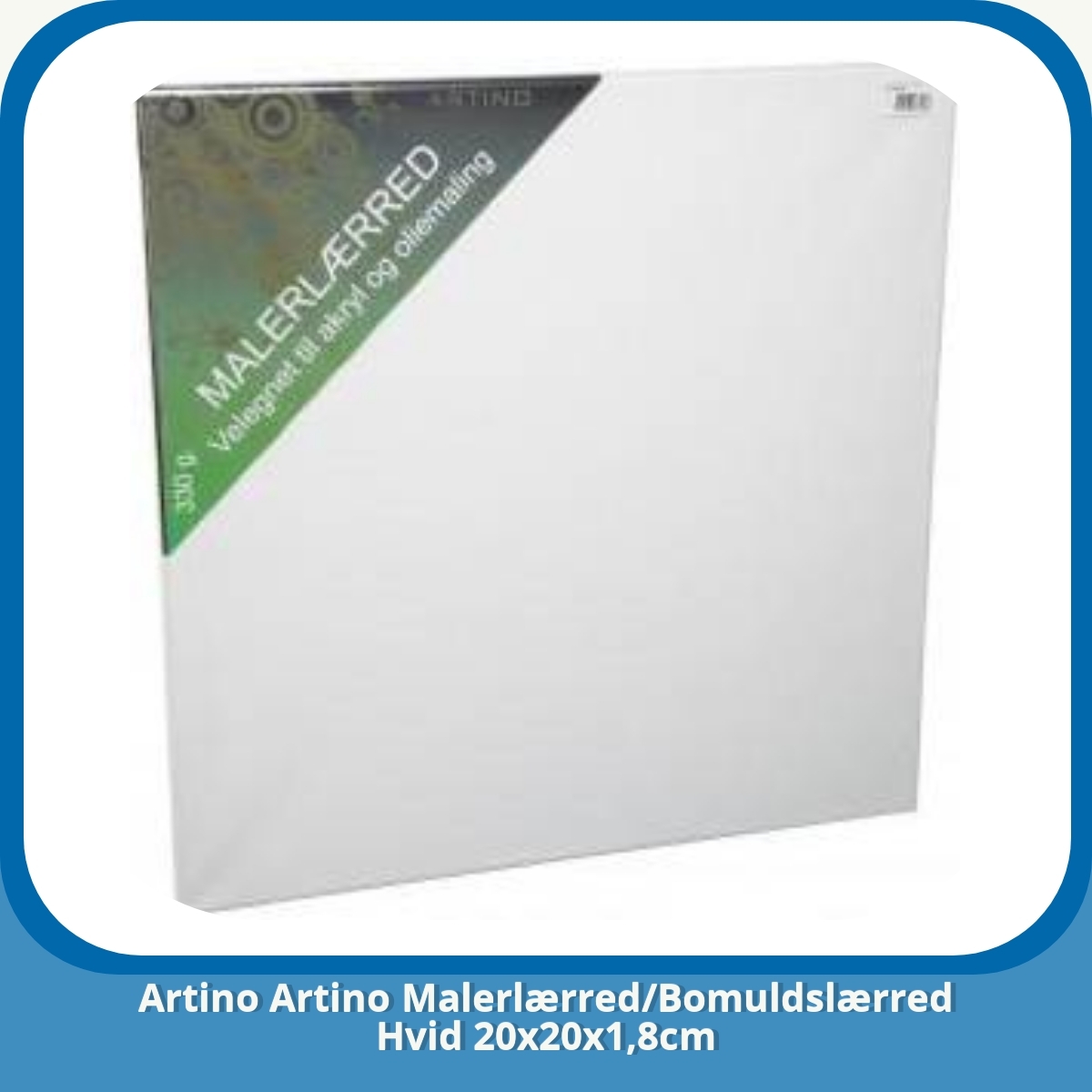 Anmeldelse af Artino Artino Malerlærred/Bomuldslærred Hvid 20x20x1,8cm