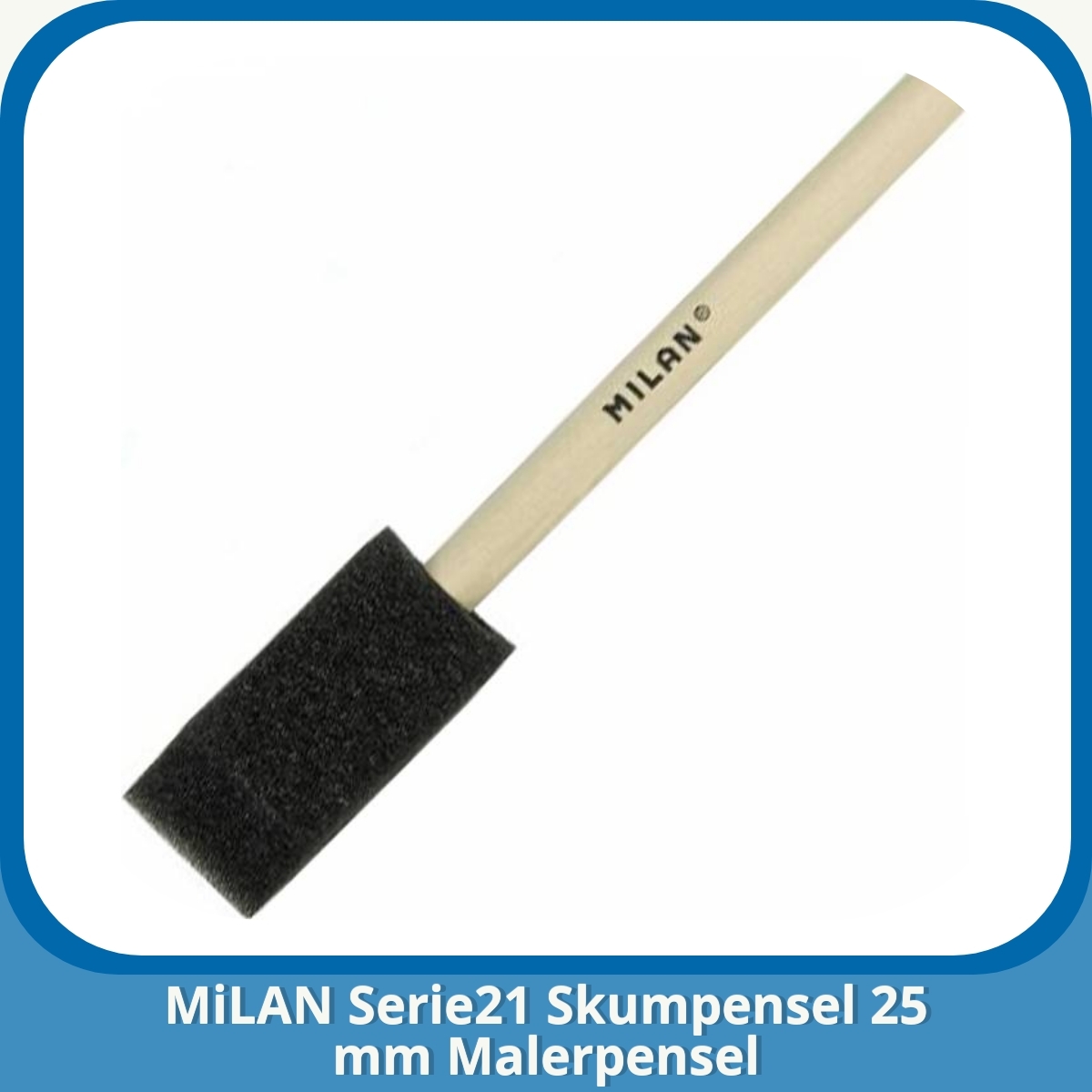 Anmeldelse af MiLAN Serie21 Skumpensel 25 mm Malerpensel