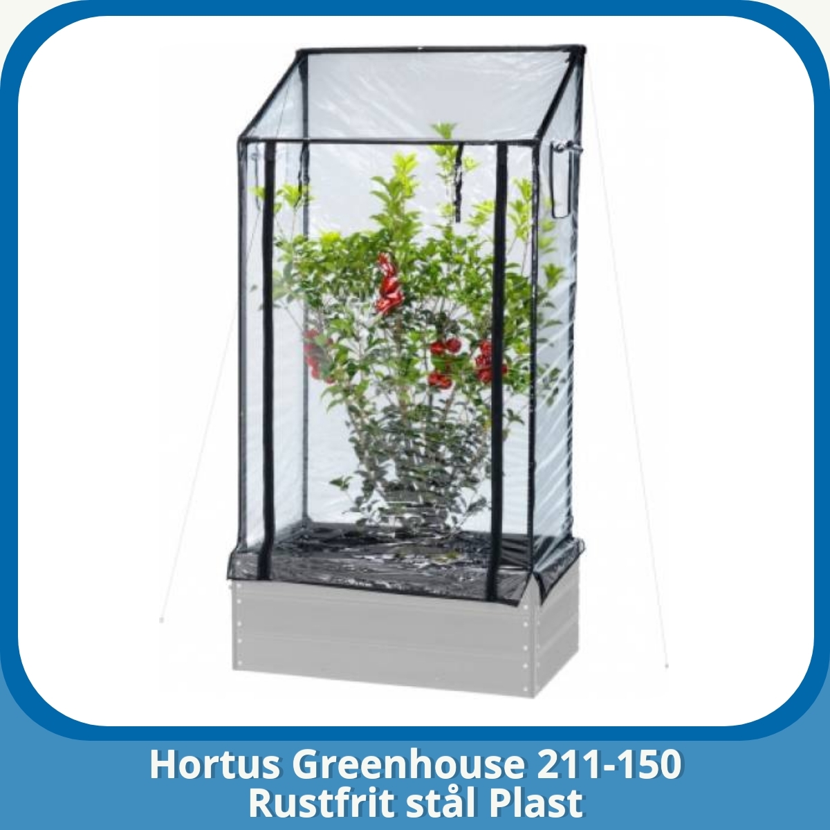 Anmeldelse af Hortus Greenhouse 211-150 Rustfrit stål Plast