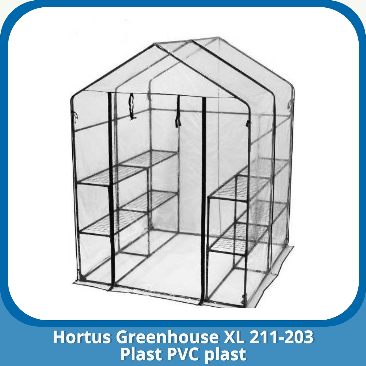 Anmeldelse af Hortus Greenhouse XL 211-203 Plast PVC plast