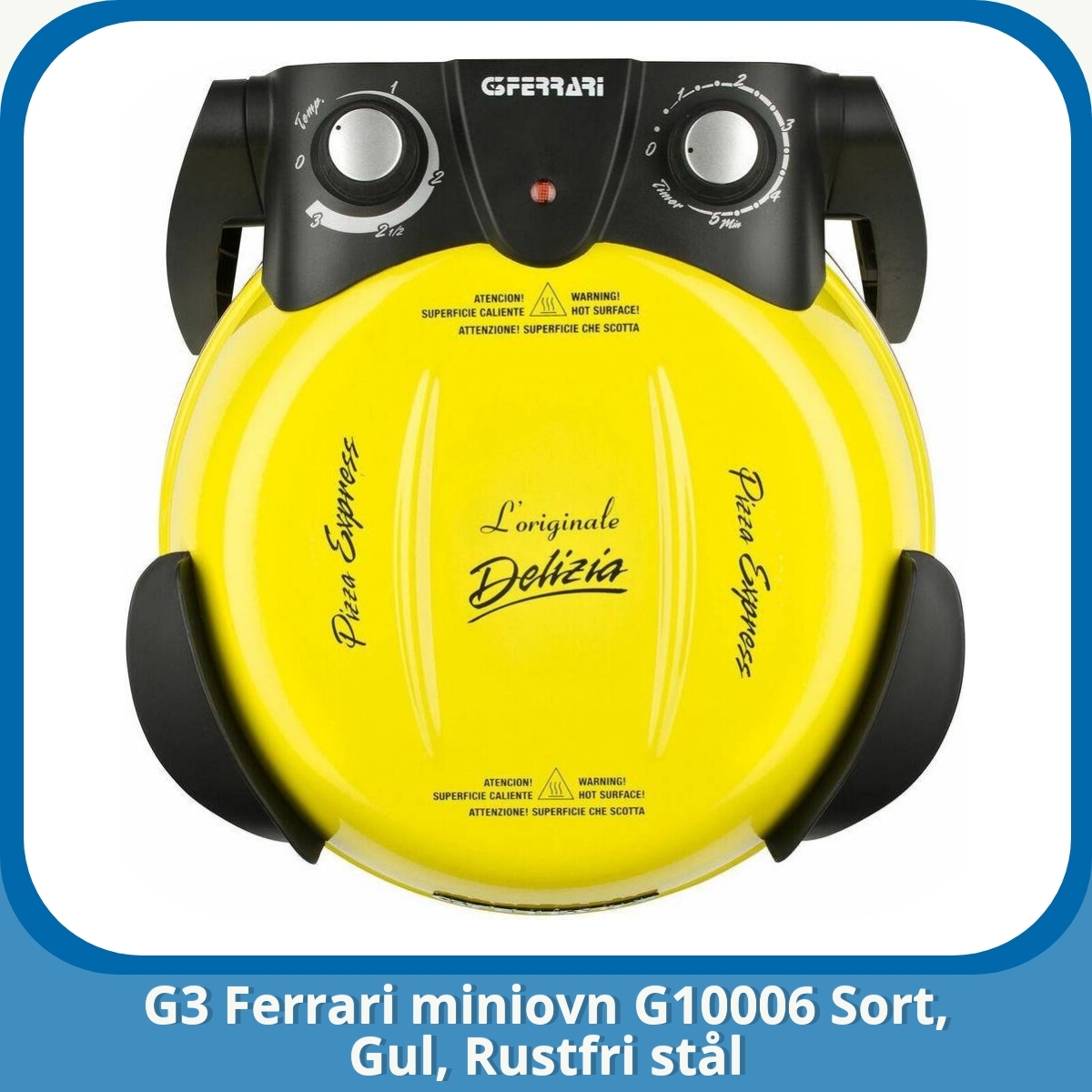 Anmeldelse af G3 Ferrari miniovn G10006 Sort, Gul, Rustfri stål