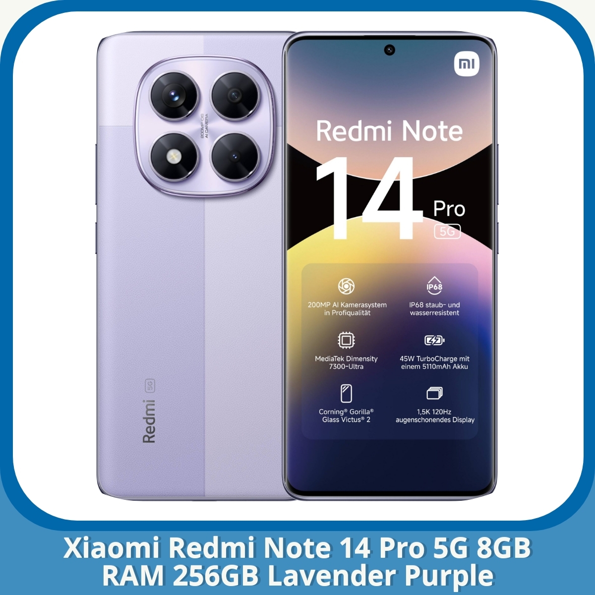 Anmeldelse af Xiaomi Redmi Note 14 Pro 5G 8GB RAM 256GB Lavender Purple