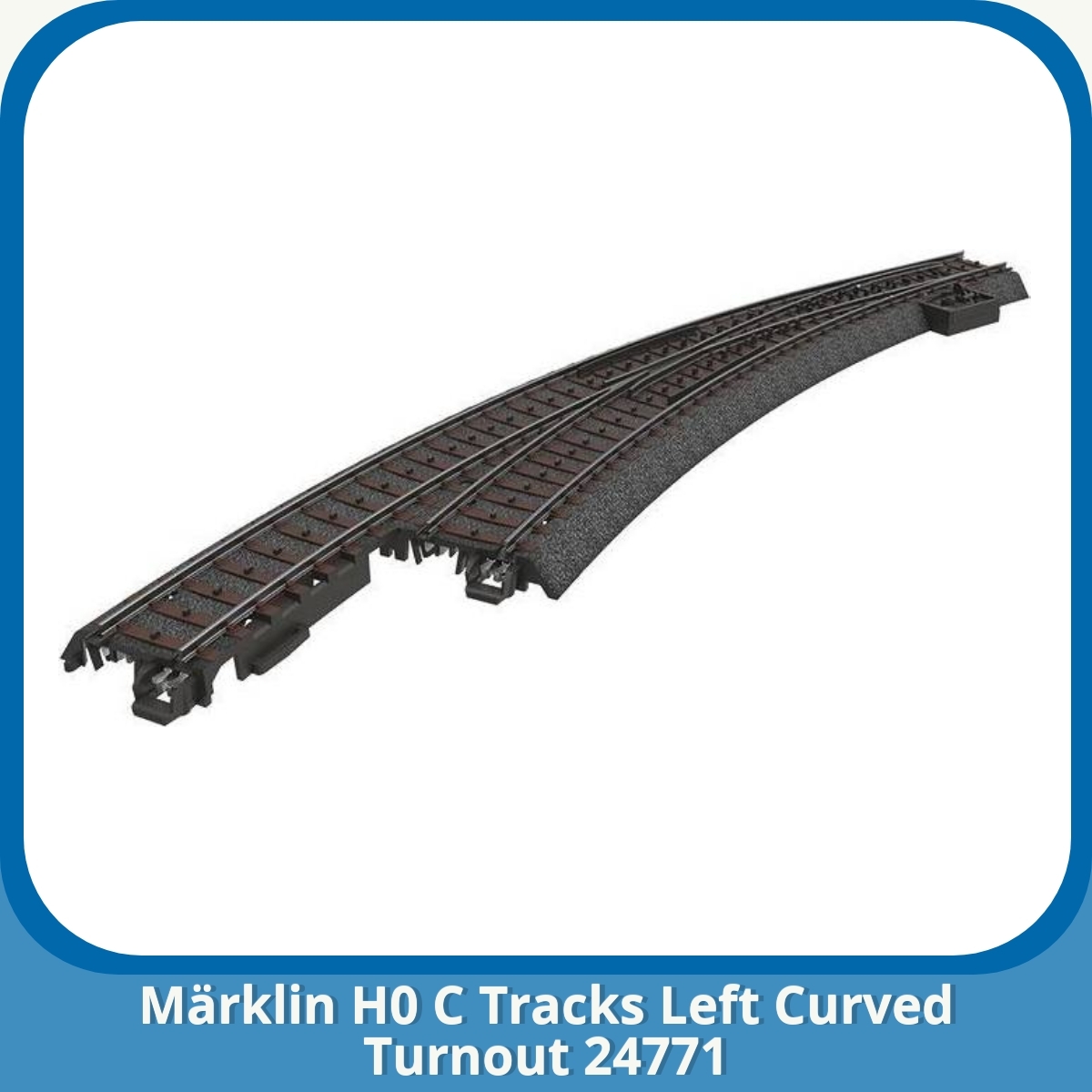 Anmeldelse af Märklin H0 C Tracks Left Curved Turnout 24771