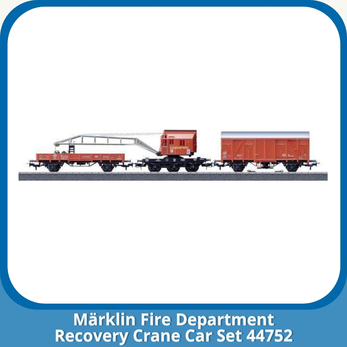 Anmeldelse af Märklin Fire Department Recovery Crane Car Set 44752
