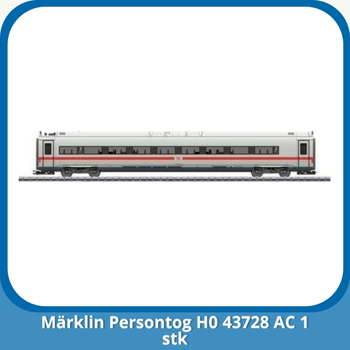 Anmeldelse af Märklin Persontog H0 43728 AC 1 stk