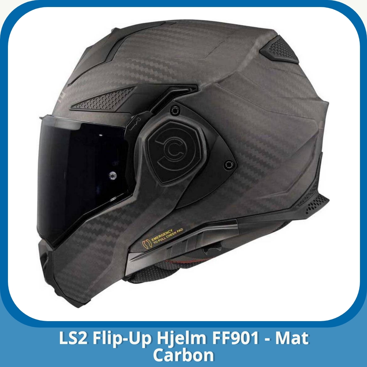Anmeldelse af LS2 Flip-Up Hjelm FF901 - Mat Carbon